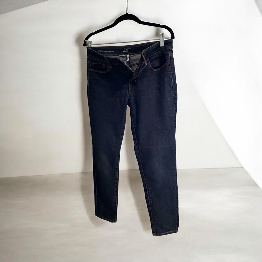 Ann Taylor LOFT Women's Dark Blue Skinny Jeans